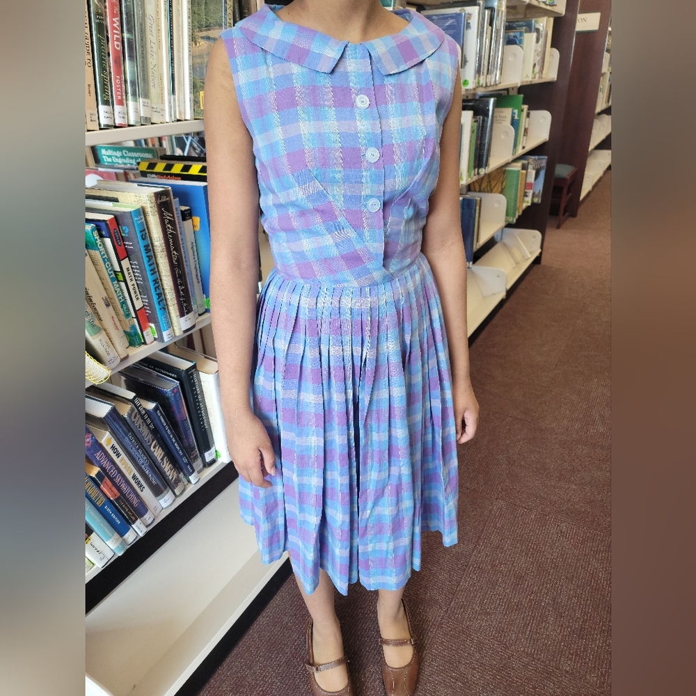 Homemade 1960s Purple Small Dress